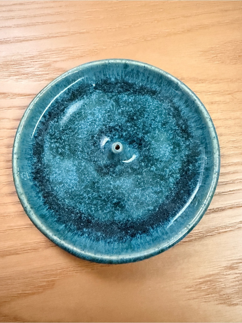 Ceramic Incense Holder in Teal